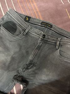 Stylish Grey Wash Denim Jeans