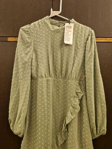 Sale! Green Ruffle Dress