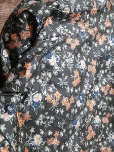 Floral Print Padded Jacket