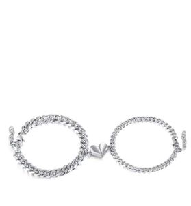 Couple Heart Charm Bracelets