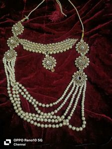 Sparkling Silver Indian multiple Jewelry Set