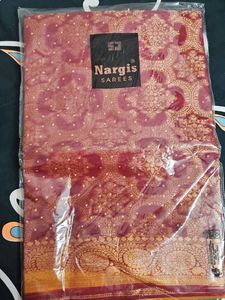Nargis Golden Jacquard Saree