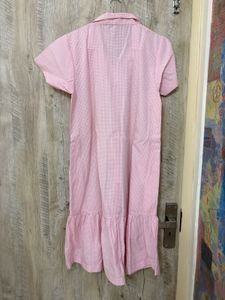 Cute Pink Button-Up Dress
