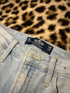 Hollister Flare Jeans with Floral Embroidery