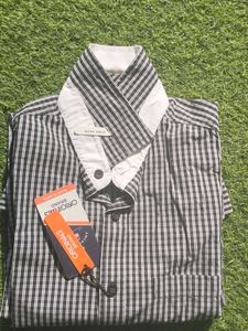 Allen Solly Black &amp; White Checkered Shirt