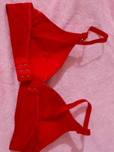 Red Padded Bra