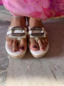 Elegant White Flats