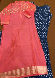 onepiece Pink Kurta Set