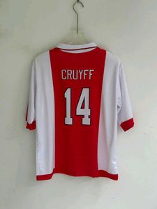 CRUYFF AJAX HOME KIT POLO FIVE SLEEV EMBROIDERY