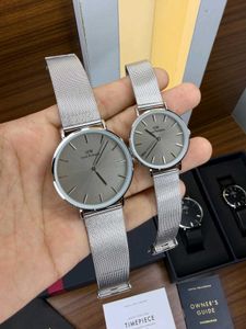 Daniel Wellington Black Mesh Watch Set
