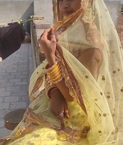 Yellow Lehenga With Stitched Blouse And Dupta
