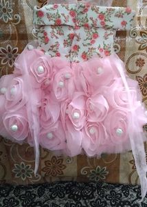 Adorable Pink Floral Baby Dress