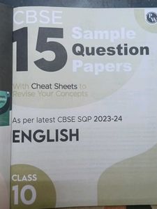 CBSE Class 10 English Sample Papers 2023-24