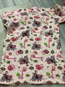 Cute Animal Print Pajama Top