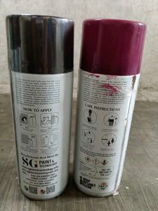 Color Spray Paint Combo Pack (Black &amp; Maroon)