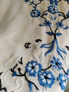 Embroidered Kaftan Top
