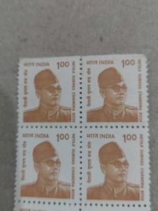 10 vintage Indian postage stamps Netaji