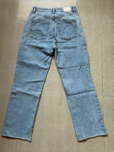 Zara Light Wash Wide Leg Jeans