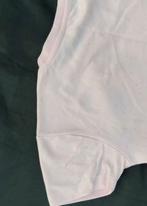 Cute Bow Embroidered Pink T-Shirt