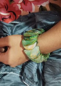 Unique Green Stone Bracelet