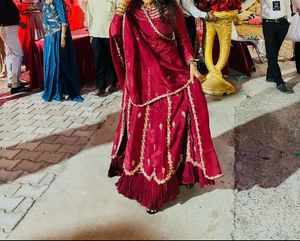 Elegant maroon Lehenga Choli Set