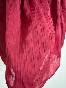 Chic Ruffled Maroon Top👠🥤❤️‍🔥