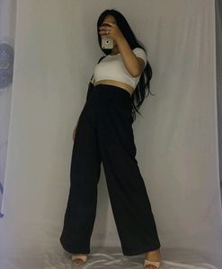 High waisted Wide leg Pants