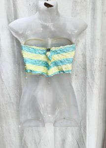 9168. Striped Bandeau Top