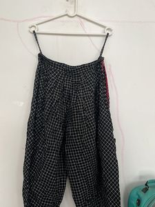 Checked Cropped Trousers