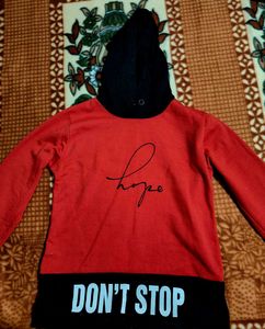 aesthetic Red Hoodie