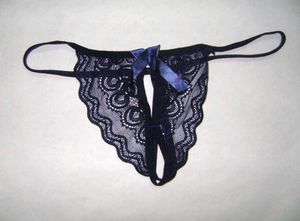 Navy Blue Lace Bra &amp; Panty Set- Free Size