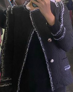 Elegant Black Tweed Jacket