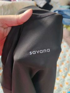 Savana -Black Zip-Up Athletic Jacket