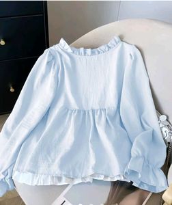 Cute Ruffle Bow Detail Blouse