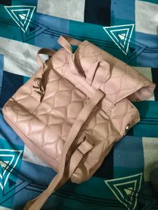 Chic Quilted Pink Backpack