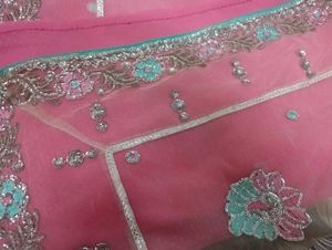 Embellished Pink Dupatta