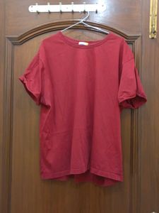 Solid Red Short Sleeve T-Shirt