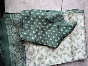Elegant Saree with Matching Blouse