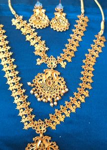 Double Neck Piece Fancy Jewellery Set