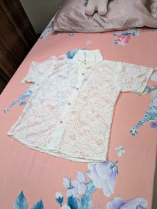 Brand New White Lace Shirt