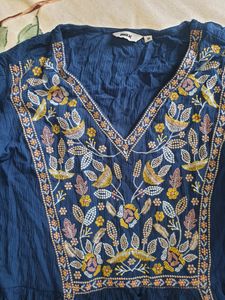 Max Brand Embroidered Tunic Top For Women