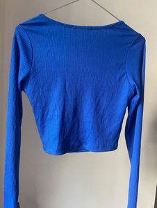 NWT Royal Blue Square Neck Top