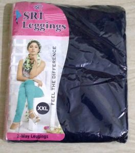 Comfortable navy blue Cotton Leggings