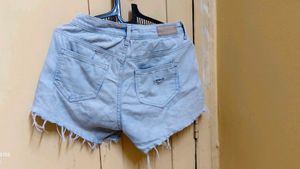 ONLY Ripped Denim Shorts