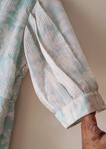 Pastel Blue Printed Dress Size 36