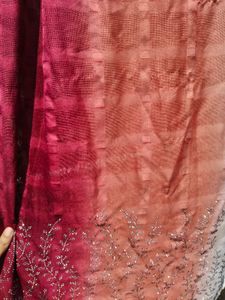 Beautiful Ombre Beaded Dupatta