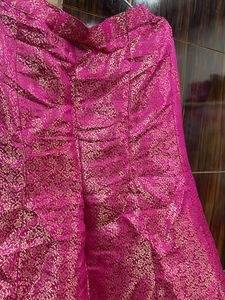 Vibrant Pink Brocade Ethnic cord set