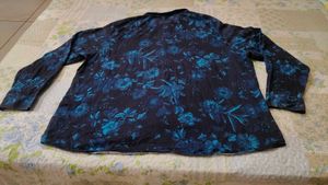 Floral Print Button-Up Shirt