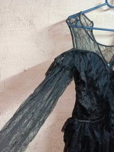 Partywear Lace Dress Mini Black 🖤