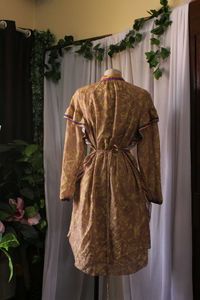 SALE-!Vintage Korean Brown Dress